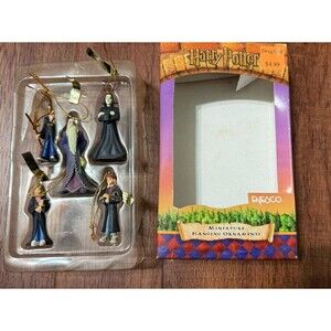 Harry Potter Miniature Hanging Ornaments Enesco Vintage Wizard Fantasy